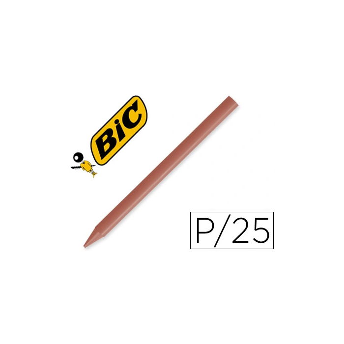 Plastidecor Lápices de Cera Marrón Unicolor Caja con 25 Lápices Escolar 0 Plastidecor Lápices de Cera Marrón Unicolor Caja con 25 Lápices Escolar 0