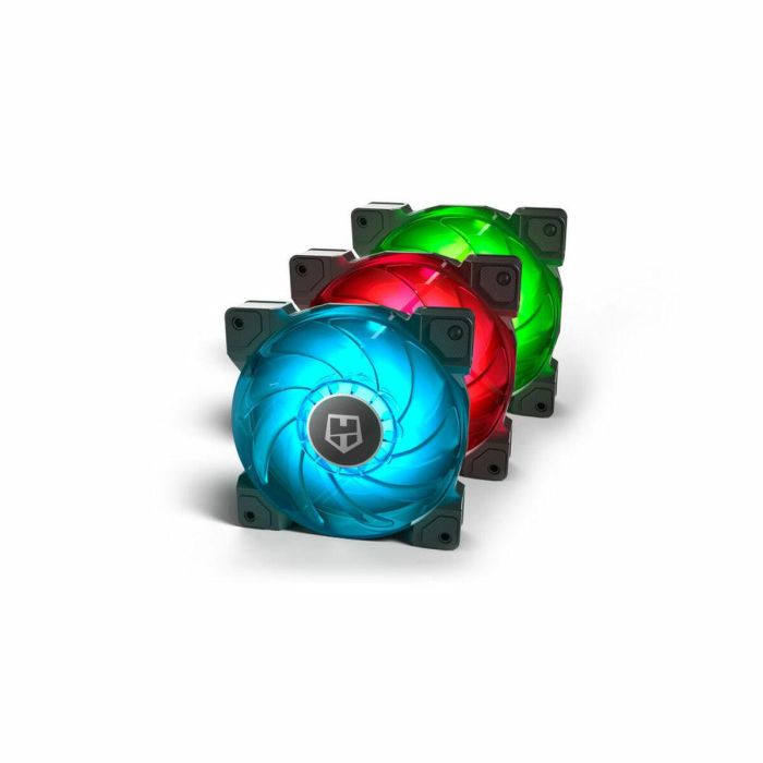 NOX Ventilador Caja Hummer H-SYNC RGB 12 cm Negro Transparente 120x120x25 mm NOX Ventilador Caja Hummer H-SYNC RGB 12 cm Negro Transparente 120x120x25 mm