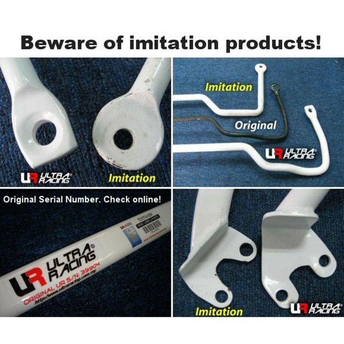 Barra de Refuerzo Ultra Racing URTW4-786 Superior Frontal 1