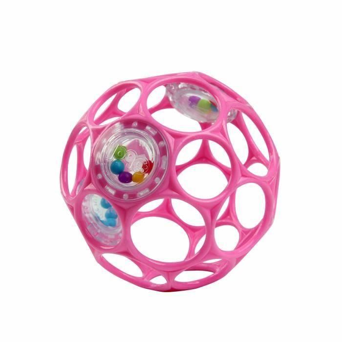 Sonajero de fácil agarre Oball BRIGHT STARS, juguete infantil sin BPA en color rosa, para recién nacidos + Sonajero de fácil agarre Oball BRIGHT STARS, juguete infantil sin BPA en color rosa, para recién nacidos +