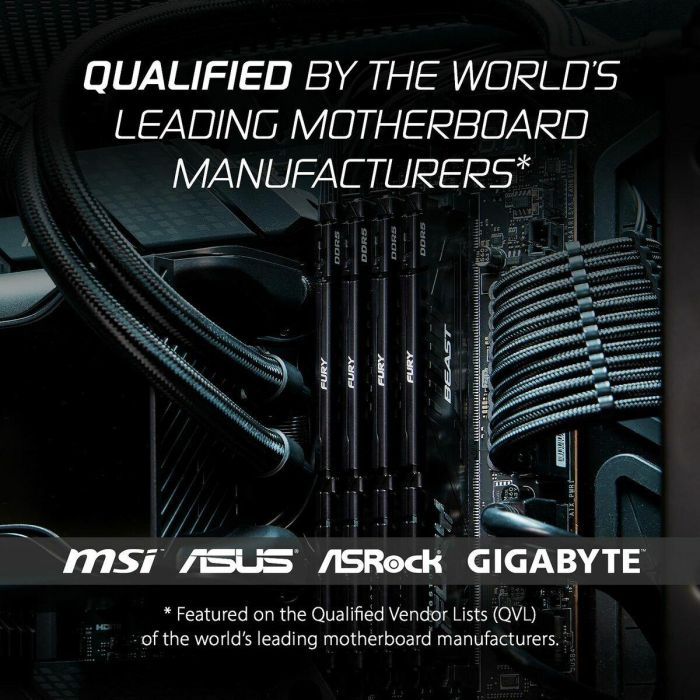 Memoria RAM Kingston Beast 64 GB DDR5 SDRAM DDR5 5600 MHz 41 Memoria RAM Kingston Beast 64 GB DDR5 SDRAM DDR5 5600 MHz 41
