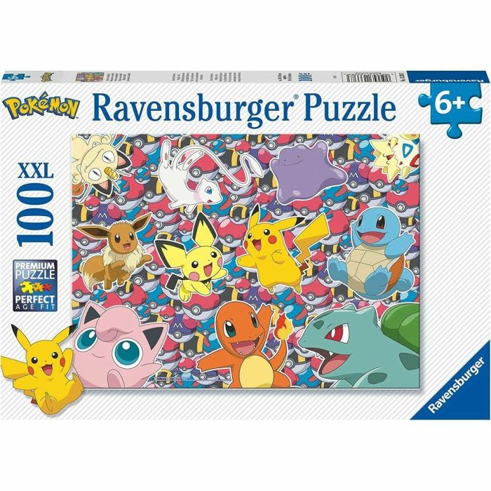 Ravensburger Puzzle 100 Piezas Grandes XXL Pokémon para Niños y Niñas, Edad 6+ Años