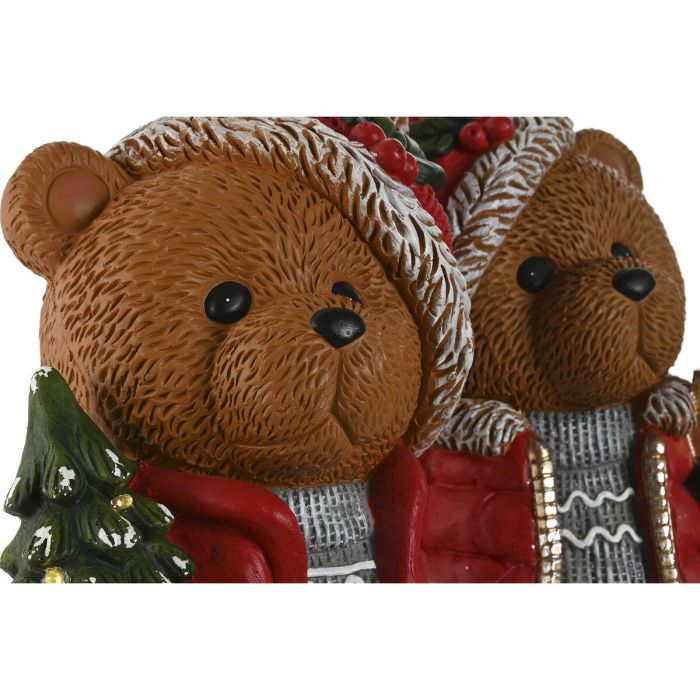 Adorno Navideño Home ESPRIT Marrón Rojo Oso (2 Unidades) 3 Adorno Navideño Home ESPRIT Marrón Rojo Oso (2 Unidades) 3