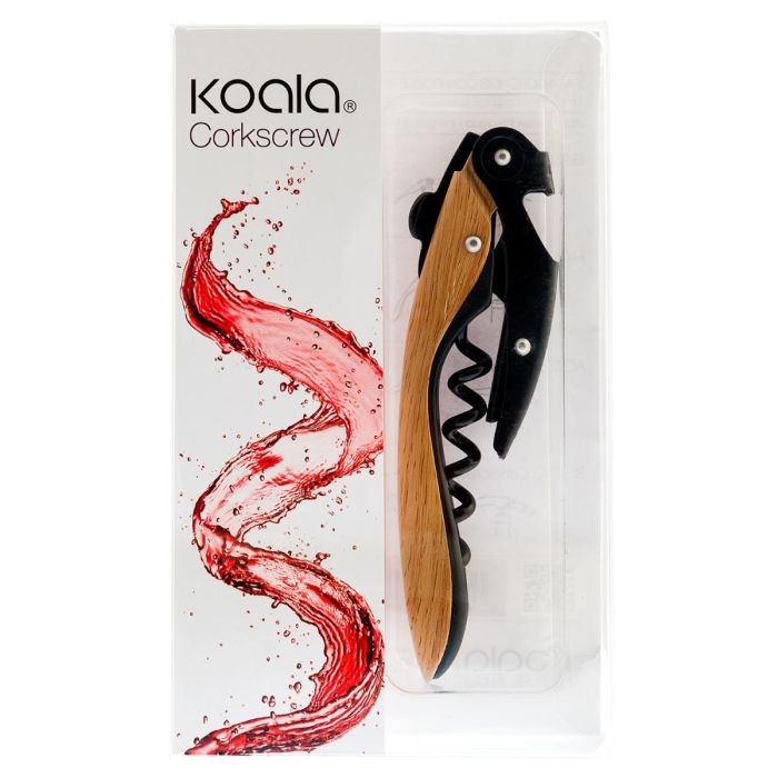 Koala Sacacorchos Camarero High Tech Acero Cromado Multicolor con Acabado Brillo 11,5x1,8x2,9 cm 2