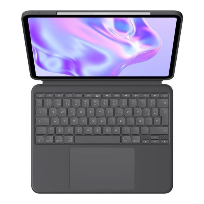 Logitech Funda Combo Touch con Teclado para Apple iPad Pro 13" (M4), Gris Grafito