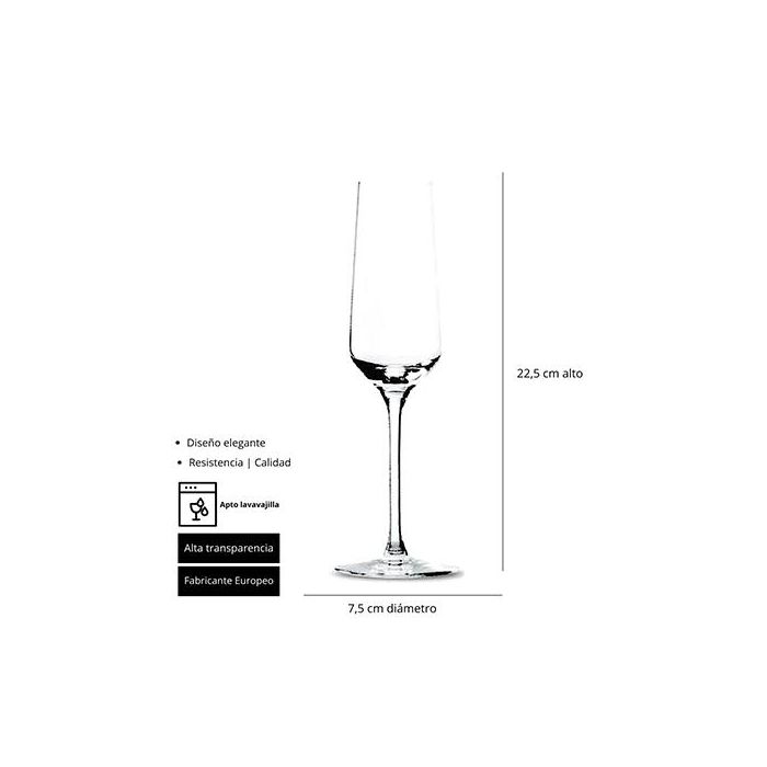 Andia Copa Cava H 225 Mm 20 Cl (6 Unidades) 1 Andia Copa Cava H 225 Mm 20 Cl (6 Unidades) 1