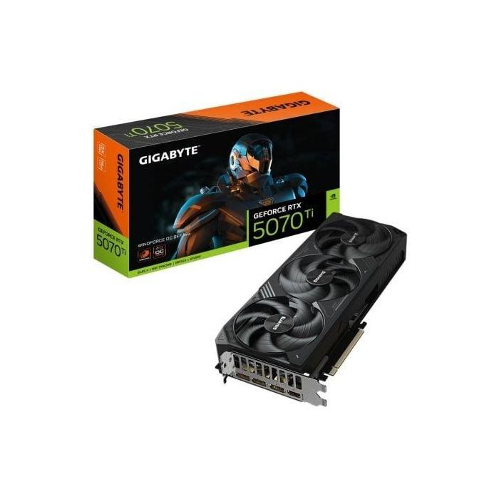Tarjeta Gráfica Gigabyte GeForce RTX 5070 Ti WindForce OC SFF 16G/ 16GB GDDR7 Tarjeta Gráfica Gigabyte GeForce RTX 5070 Ti WindForce OC SFF 16G/ 16GB GDDR7