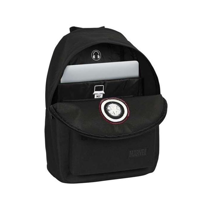 Mochila para Portátil Capitán América 14,1'' Negro 4