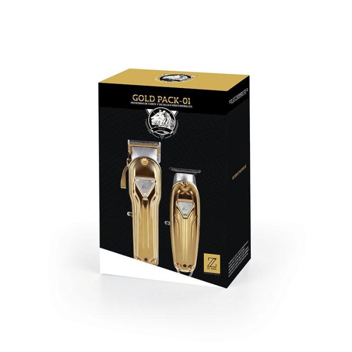 PACK Máquinas de Corte Profesional Top Cut TC-01 y TCT-01 Gold - Perfect Beauty, Inalámbricas, 300 Min Autonomía PACK Máquinas de Corte Profesional Top Cut TC-01 y TCT-01 Gold - Perfect Beauty, Inalámbricas, 300 Min Autonomía