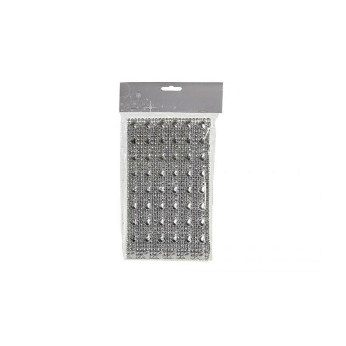 Decoracion Navidad Moderna DKD Home Decor Plateado 12 x 0.1 x 150 cm