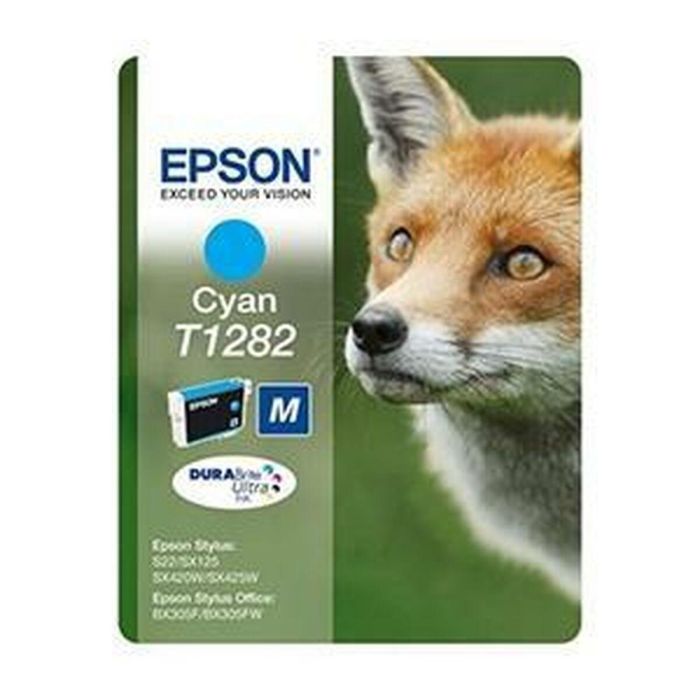 Epson T1282 Cartucho Tinta Cian 3.5 mL para Epson S22/SX125/BX305F 1 Epson T1282 Cartucho Tinta Cian 3.5 mL para Epson S22/SX125/BX305F 1