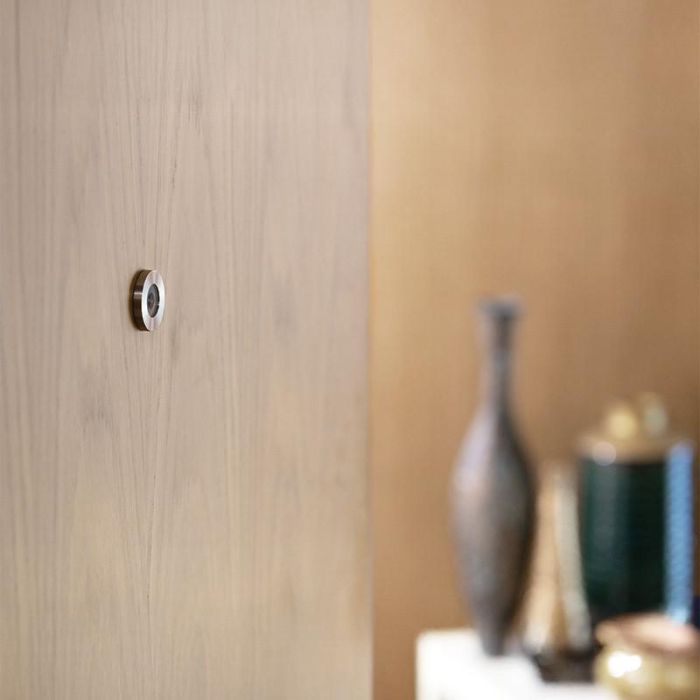 ARTICULOS INOXIDABLES IN.23.010 Mirilla de Puerta Inox con Lentes de Cristal para Puertas de 35 a 50 mm y de 51 a 80 mm 1