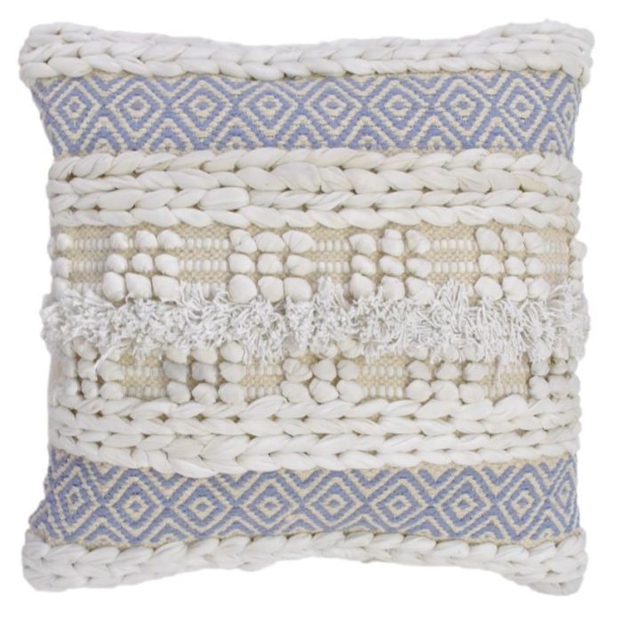 Sillon Boho DKD Home Decor Blanco Gris 65 x 90 x 74 cm 1