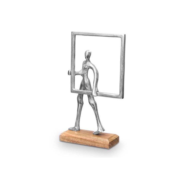 Soporte Decoracion Hombre Marco Plateado Giftdecor 19X29CM (6 Unidades) 1 Soporte Decoracion Hombre Marco Plateado Giftdecor 19X29CM (6 Unidades) 1
