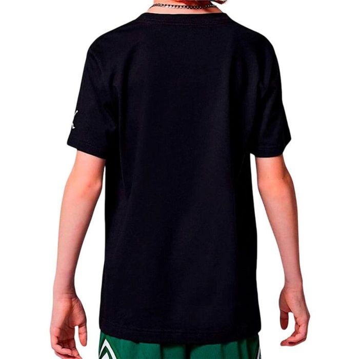 Camiseta de Manga Corta Infantil Jordan Mj Wordmark Emb Crew Negro L 1