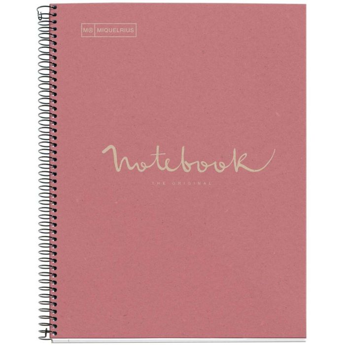 Miquelrius Cuaderno 100% Reciclado NB-1 A4 80 Hojas Cuadriculado 5mm, 6093 - Rosa Claro 0 Miquelrius Cuaderno 100% Reciclado NB-1 A4 80 Hojas Cuadriculado 5mm, 6093 - Rosa Claro 0