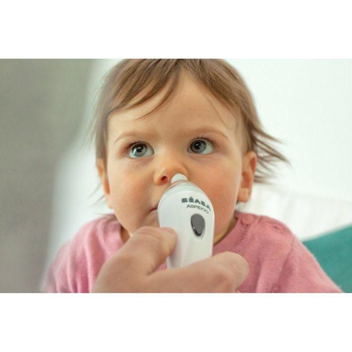 Aspirador nasal eléctrico portátil para bebés Aspidoo White 5 Aspirador nasal eléctrico portátil para bebés Aspidoo White 5
