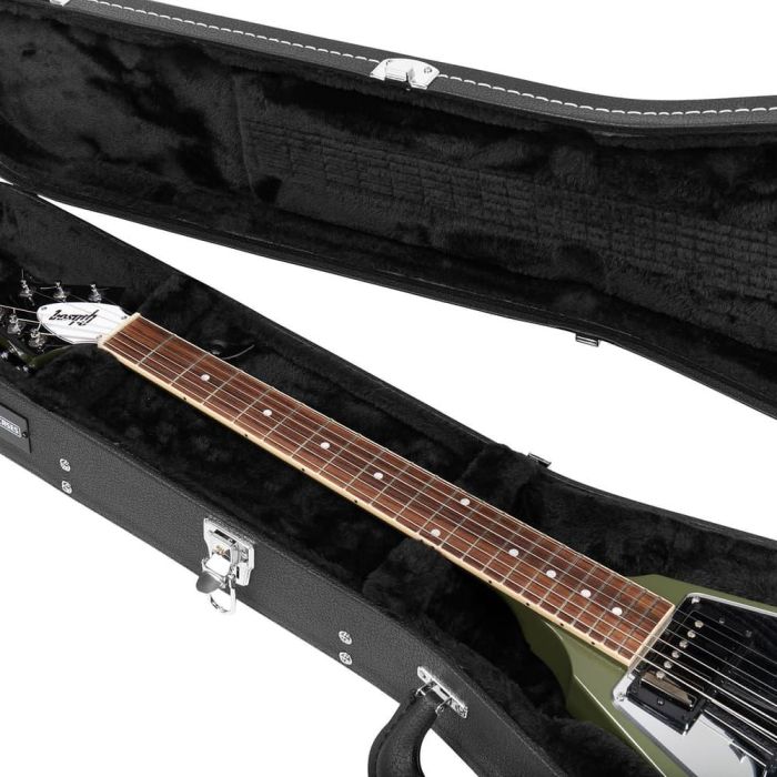 Gator Estuche Guitarra Eléctrica Flying V GW Deluxe Negro 9