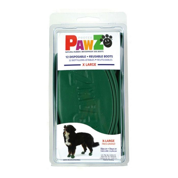Pawz Botas Para Perro Verde XL 12Botas 2 Pawz Botas Para Perro Verde XL 12Botas 2