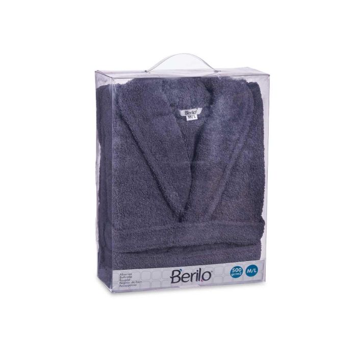 Albornoz Gris 500Gr M L Berilo 10X37CM (6 Unidades) 2 Albornoz Gris 500Gr M L Berilo 10X37CM (6 Unidades) 2