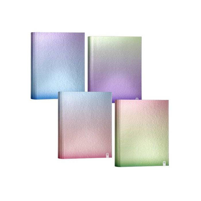 Carpeta De Anillas Carchivo Metal Gradient Carton Plastificado Brillo A4 4 An.Mixta 40Mm Surtido (4 Col.) (Set de 8)