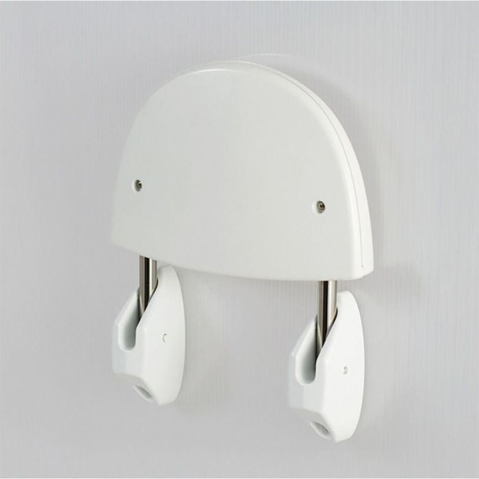 Basics Asiento de Pared Plegable para Bañera Blanco 36 x 40 cm