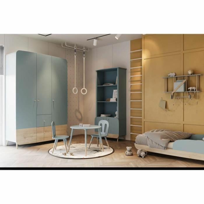 Demeyere AUC1703287709361 Conjunto de Mesa + 2 Sillas FIRMIANA, Estilo Escandinavo, Azul Tormenta y Madera Natural 5 Demeyere AUC1703287709361 Conjunto de Mesa + 2 Sillas FIRMIANA, Estilo Escandinavo, Azul Tormenta y Madera Natural 5