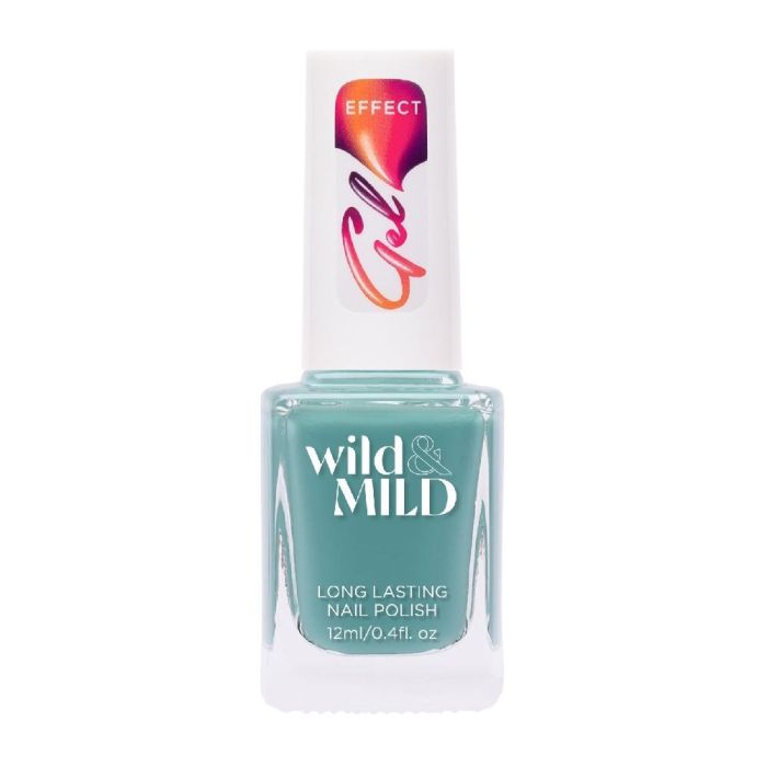 Wild&Mild Esmalte de Uñas Efecto Gel Drop Of Sea Larga Duración, Brillo Intenso, Sin Lámpara UV/LED, Manicura Rápida y Fácil