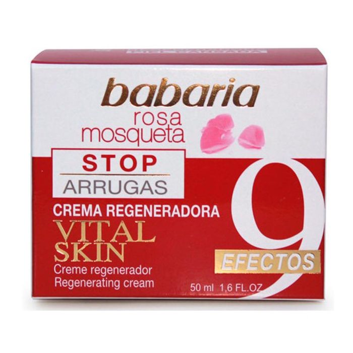 Babaria Rosa mosqueta crema regeneradora stop arrugas vital skin 50 ml Babaria Rosa mosqueta crema regeneradora stop arrugas vital skin 50 ml