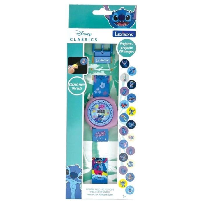 Lexibook Dmw050D Reloj Digital Proyector Disney Stitch 20 Imágenes Lilo y Stitch, Mensajes Codificados, Pulsera Ajustable 3 Lexibook Dmw050D Reloj Digital Proyector Disney Stitch 20 Imágenes Lilo y Stitch, Mensajes Codificados, Pulsera Ajustable 3