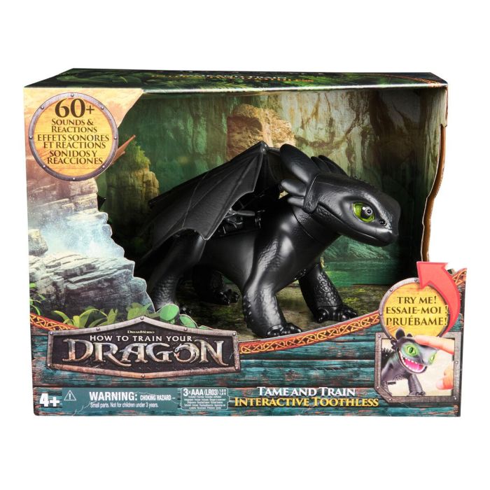 Spin Master Dragón Interactivo Toothless Doma y Entrena, 5 Personalidades, 60 Sonidos y Reacciones, Edad 4+, Pilas AAA, 25,4x33x20,3 cm 1 Spin Master Dragón Interactivo Toothless Doma y Entrena, 5 Personalidades, 60 Sonidos y Reacciones, Edad 4+, Pilas AAA, 25,4x33x20,3 cm 1