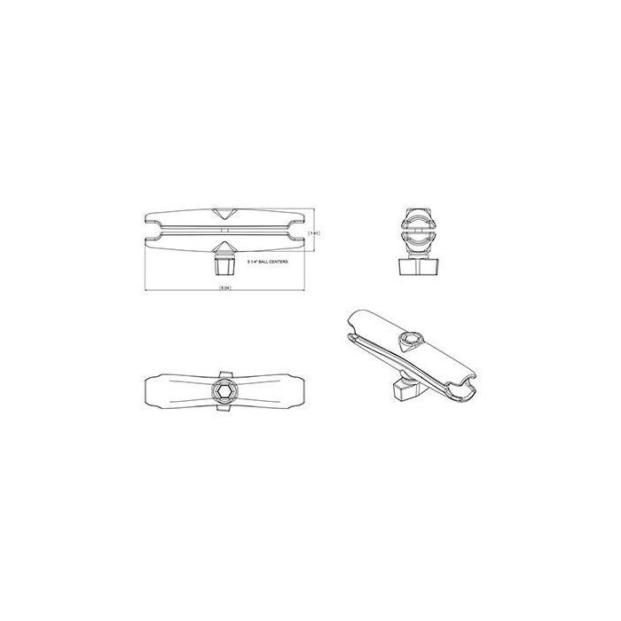 RAM Mounts RAM Double Socket Arm 2