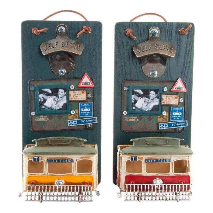 Abrebotellas DKD Home Decor Self Serve Madera Metal (2 pcs) (26 x 12 x 9 cm) Abrebotellas DKD Home Decor Self Serve Madera Metal (2 pcs) (26 x 12 x 9 cm)