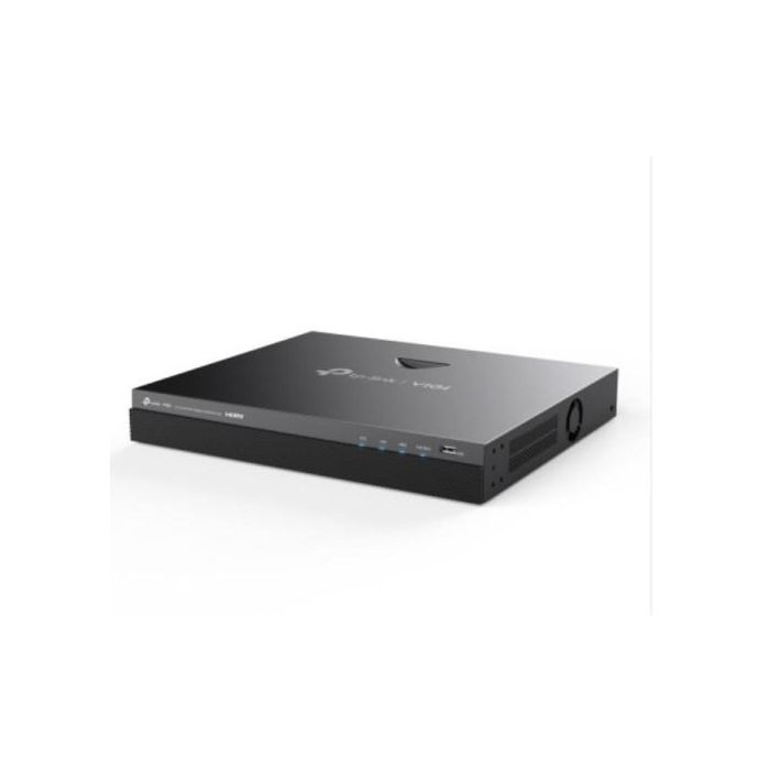 TP-LINK 16 CHANNEL POE+ NETWORK VIDEO RECORDER SPEC:4K HDMI VIDEO OUTPUT &amp; 16MP DECODING CAPACITY; 24/7 CONTINUOUS RECORDING; 16-CHANNEL REAL-TIME LIVE VIEW; 16-CHANNEL SIMULTANEOUS PLAYBACK; H.265+; ONVIF ENSURES COMPATIBILITY; PLUG &amp; PLAY; REMOT