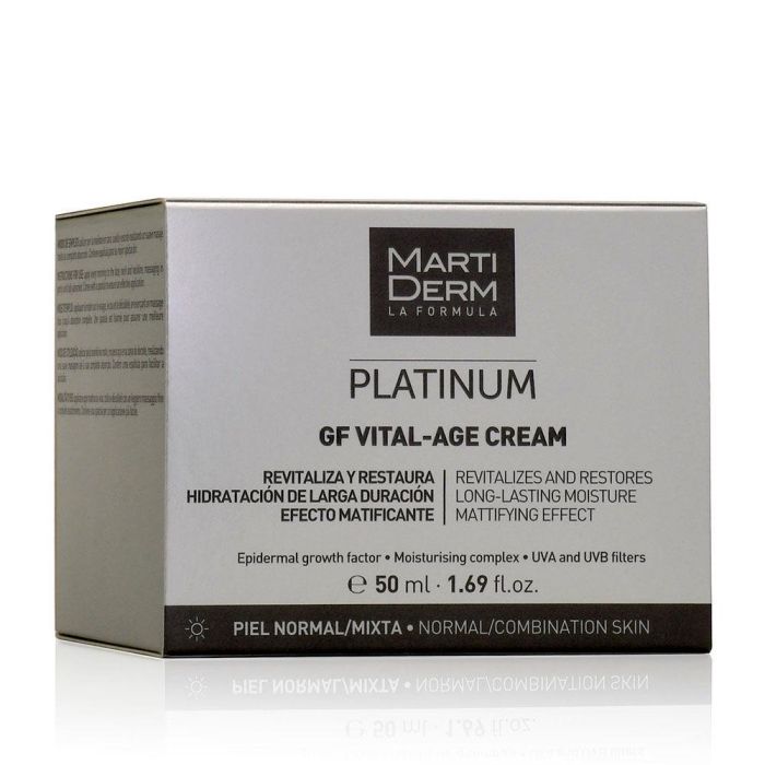 Crema de Día Hidratante Martiderm Platinum Gf Vital Age 50 ml 2