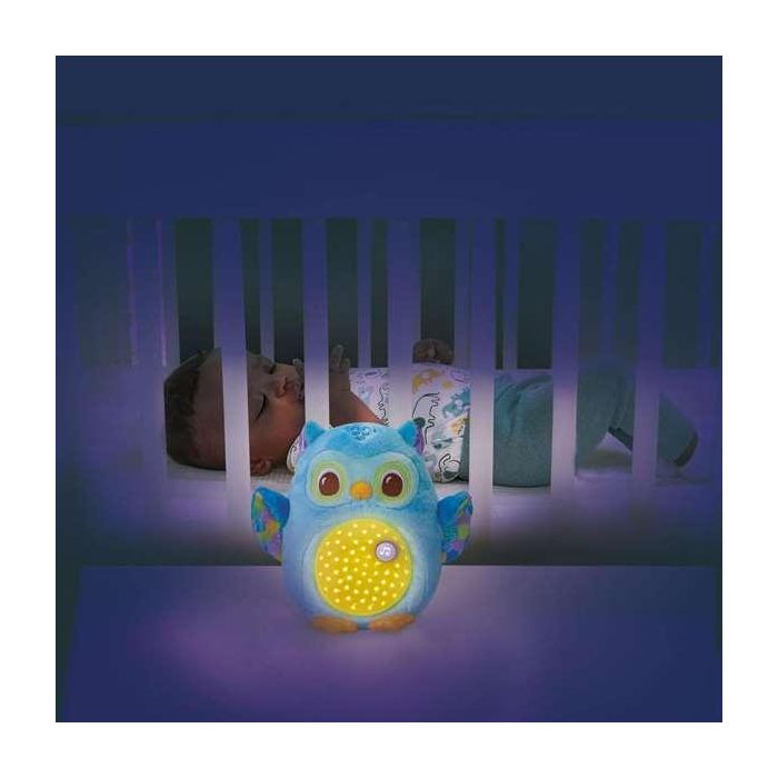V-Tech Proyector Peluche Búho Estrellitas 80-566922 para Bebés con Melodías y Temporizador 2