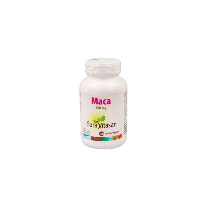 SURA VITASAN Maca 750mg 120 Cápsulas. Soporte Energético y Nutricional con Lepidium Meyenii para Bienestar General