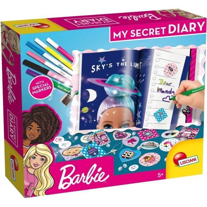 Diario para personalizar - Barbie el diario secreto - LISCIANI Diario para personalizar - Barbie el diario secreto - LISCIANI