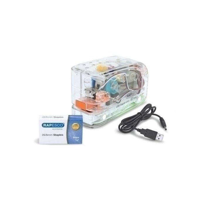 Grapadora Electrica Rapesco 626El Transparente