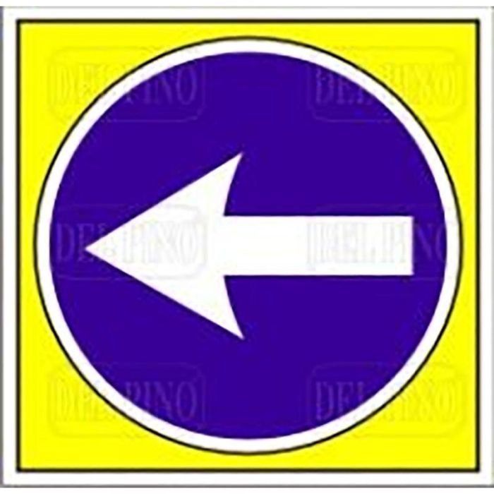 DUVER 457 Señal de Dirección Obligatoria Plástico 345x345