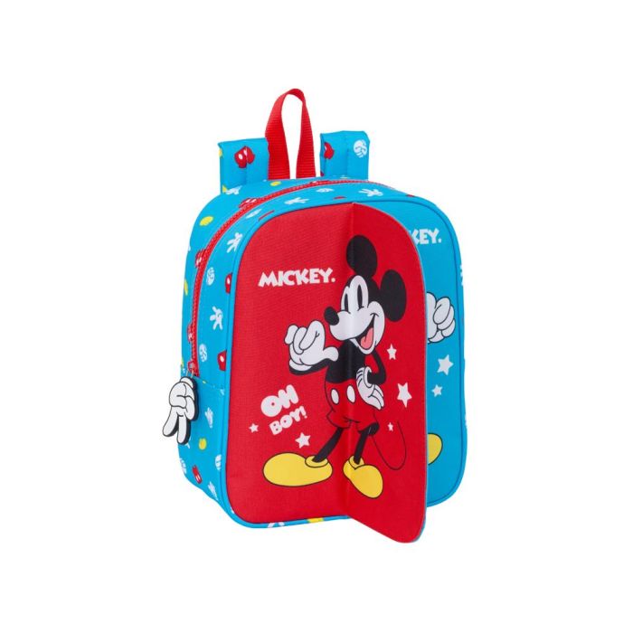 Mochila Infantil Mickey Mouse Clubhouse Fantastic Azul Rojo 22 x 27 x 10 cm 4