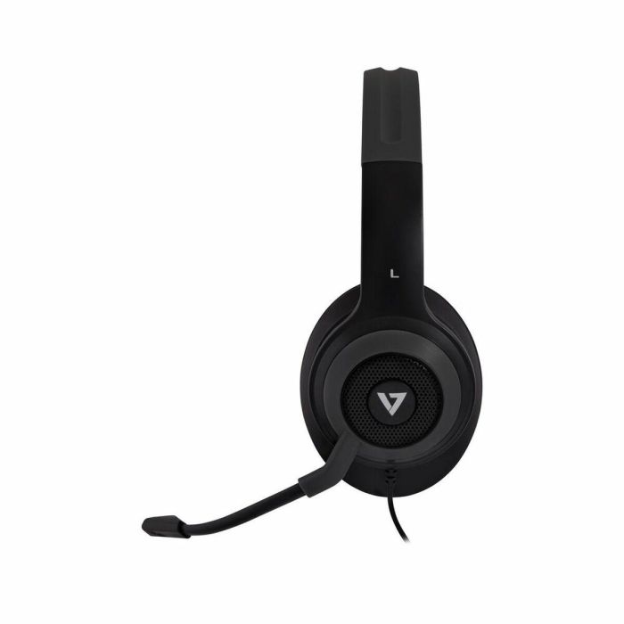 Auriculares con Micrófono V7 HC701 Negro 1 Auriculares con Micrófono V7 HC701 Negro 1