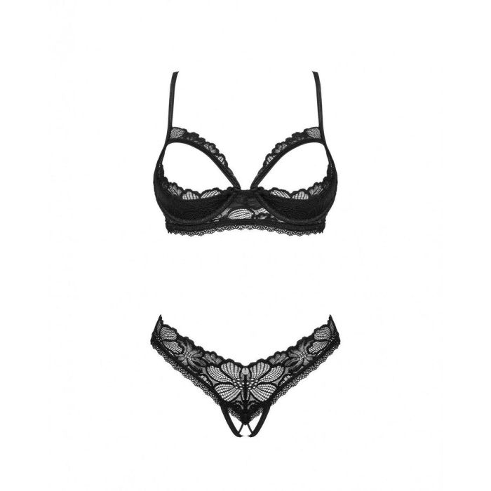 Conjunto de Lencería Obsessive Negro XS/S 2 Conjunto de Lencería Obsessive Negro XS/S 2