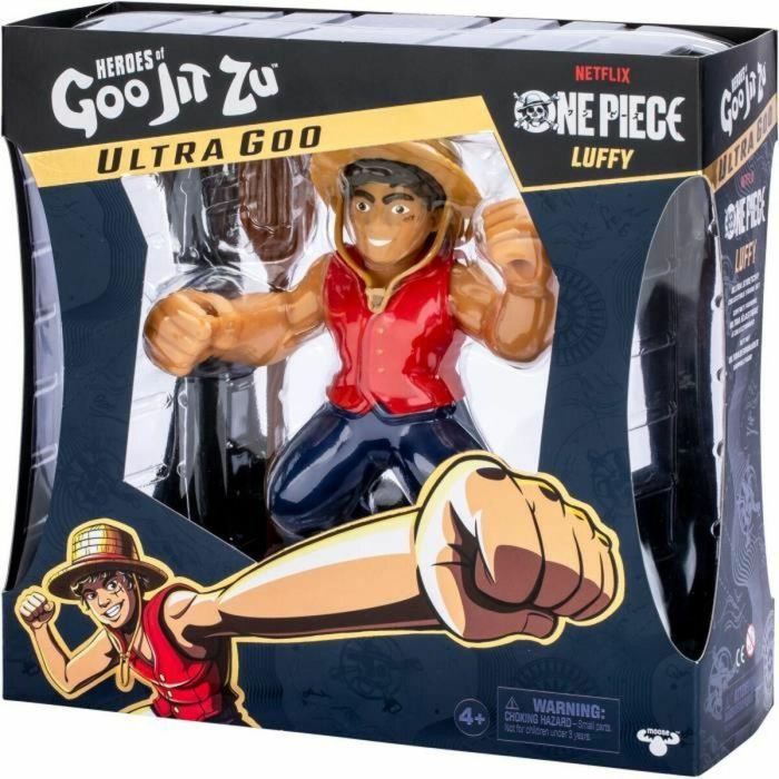 Heroes Of Goo Jit Zu HER0630996429396 Ultragoo Luffy One Piece Figura Estirable 17cm con Accesorios 1