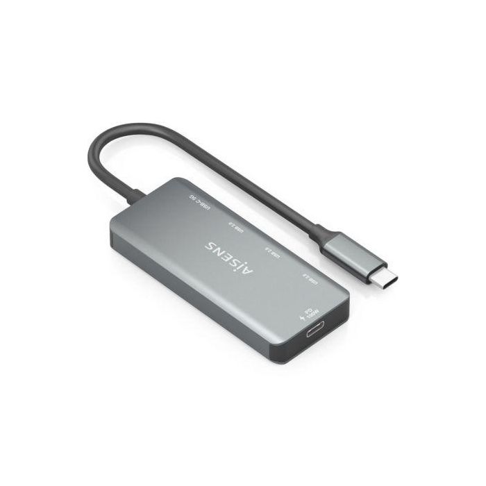 Hub USB Aisens A109-0945 Gris 100 W 1 Hub USB Aisens A109-0945 Gris 100 W 1