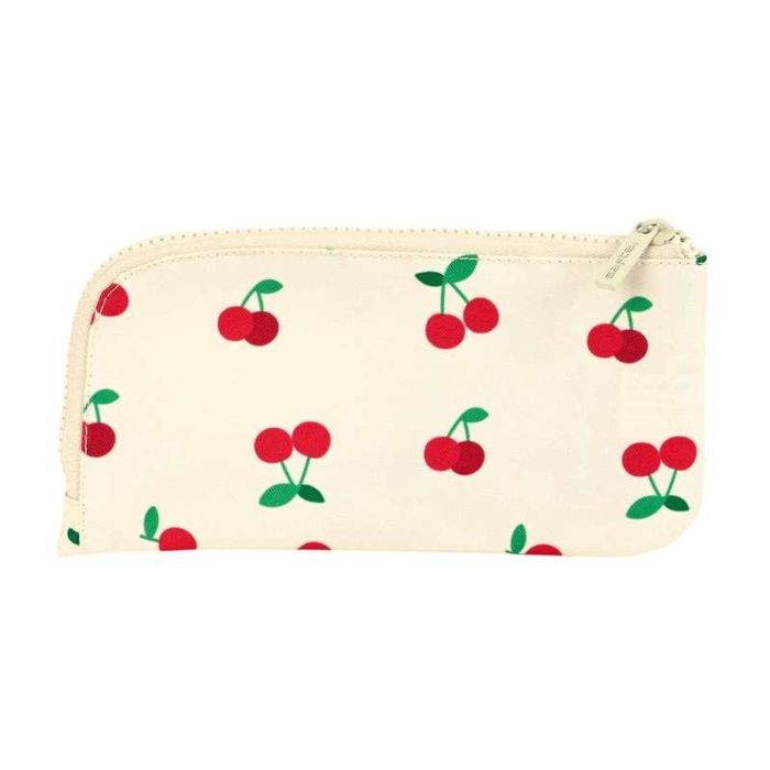 Estuche Escolar Safta Cherry Beige (23 x 11 x 1 cm) 3 Estuche Escolar Safta Cherry Beige (23 x 11 x 1 cm) 3