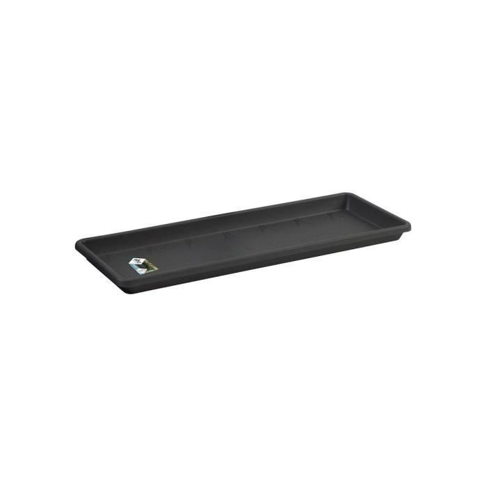 Elho Platillo Barcelona 50 cm Antracita para Macetas de Balcón. Fabricado en Plástico con Sistema de Drenaje Inteligente que Recoge el Exceso de Agua. 0 Elho Platillo Barcelona 50 cm Antracita para Macetas de Balcón. Fabricado en Plástico con Sistema de Drenaje Inteligente que Recoge el Exceso de Agua. 0