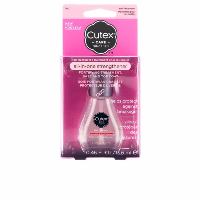 Cutex FORTIFYING TREATMENT base & top coat Esmalte de Uñas Fortalecedor 13,6 ml Cutex FORTIFYING TREATMENT base & top coat Esmalte de Uñas Fortalecedor 13,6 ml
