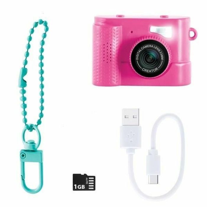 Canal Toys CTCLK061 Photo Creator Mini Cam' Cámara Digital Compacta para Fotos y Vídeos con Llavero y Tarjeta SD de 1GB 4