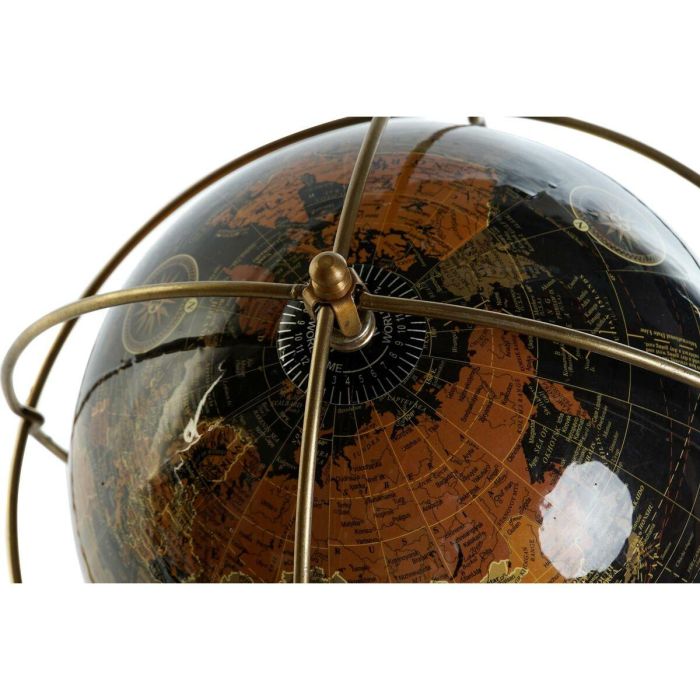 DKD Home Decor Globo Terraqueo Vintage de Escritorio, Decoración Hogar, Negro Amarillo Marrón, 25x42x25 cm, Fabricado en Aluminio y PVC 2 DKD Home Decor Globo Terraqueo Vintage de Escritorio, Decoración Hogar, Negro Amarillo Marrón, 25x42x25 cm, Fabricado en Aluminio y PVC 2